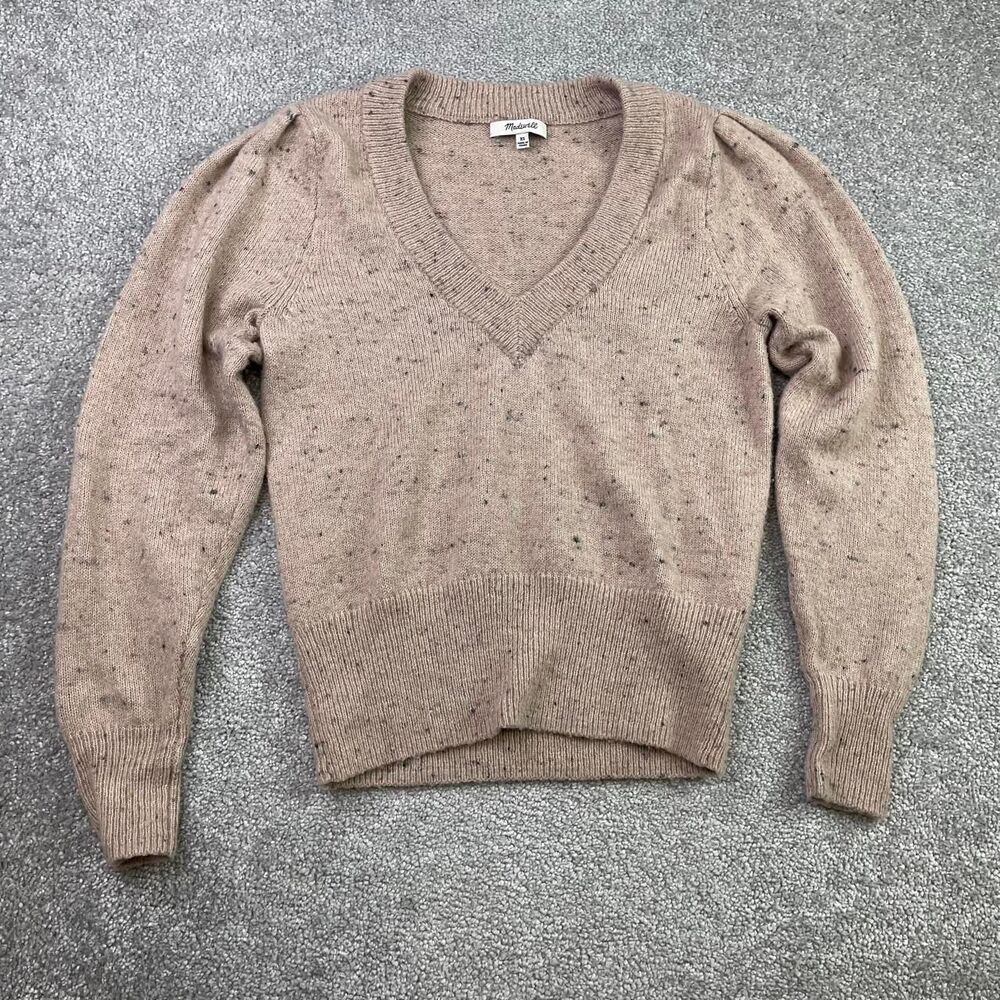 Madewell Women's Brown and Tan Jumper